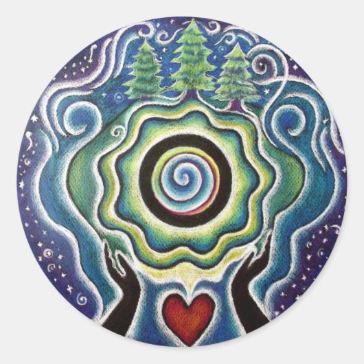 Earth Blessings Mandala Sticker (Voorkant)