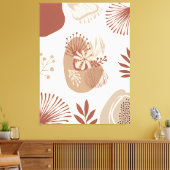 Earth Boho: Gezellige kunstpatronen Canvas Afdruk (Insitu (Woonkamer))