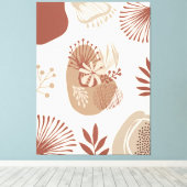 Earth Boho: Gezellige kunstpatronen Canvas Afdruk (Insitu (Houten vloer))