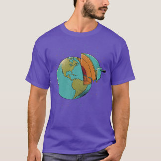 Earth Cake Earth Day Ecology Earth Kaart van Tobe  T-shirt