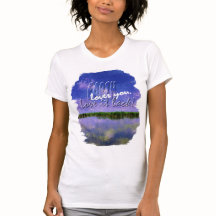 Earth Celebration Blue Summer Sky en Water T-Shir