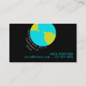 Earth Chat Visitekaartje (Achterkant)