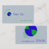 Earth Chat Visitekaartje (Voorkant / Achterkant)