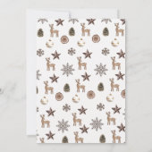 Earth Christmas Baby shower Invitation Kaart (Achterkant)