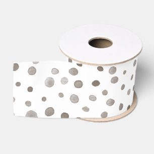 Earth Confetti Waterverf Stippen Ribbon Grosgrain Lint