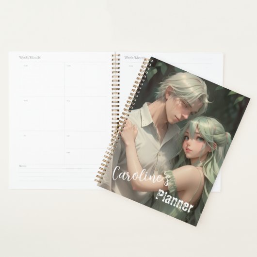 Earth Couple Anime Fantasy Planner (Devant avec enveloppe)