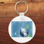 Earth ~ Cree Indian Proverb Sleutelhanger (Voorkant)