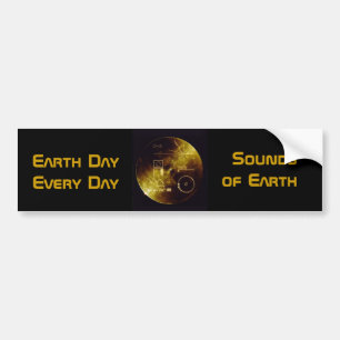 Earth Day 2012 - Geluiden van de gouden plaat op a Bumpersticker