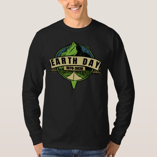 Earth Day 2020 50th Anniversary Climate Change vin T-shirt (Voorkant)