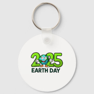 Earth Day 2025 Funny Earth Day Kinder jongens Sleutelhanger