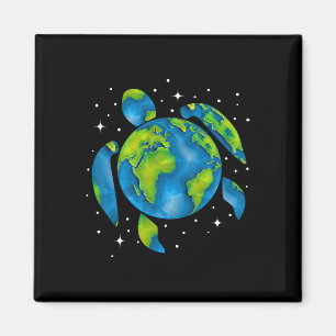 Earth Day 2025 Herstel Recyclen Zee Schildpad Red Magneet