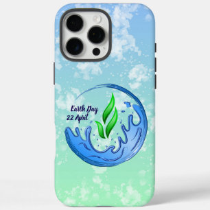 Earth Day 2025 Onze kracht Onze planeet Crest iPhone 16 Pro Max Hoesje