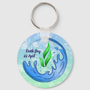 Earth Day 2025 Onze kracht Onze planeet Crest Sleutelhanger