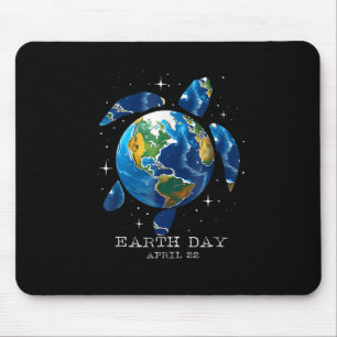 Earth Day 2025 Save Earth Zee Schildpad Art Save t Muismat