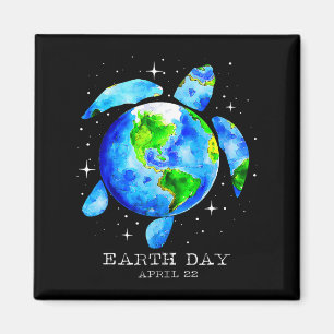 Earth Day 2025restore Earth Zee Turtle Art Save Th Magneet