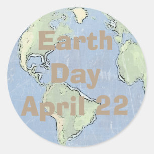 Earth Day 22 april, Stickers