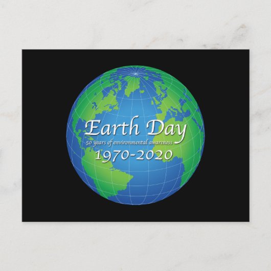 Earth Day 50 Year Jubileum 2020 Briefkaart (Voorkant)