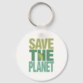 Earth Day Activisme en klimaatverandering Art Sleutelhanger (Voorkant)
