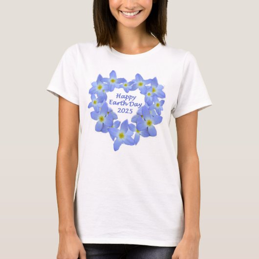 Earth Day Bluets T-shirt (Voorkant)