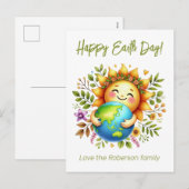 Earth Day-Briefkaart Feestdagenkaart (Voorkant / Achterkant)