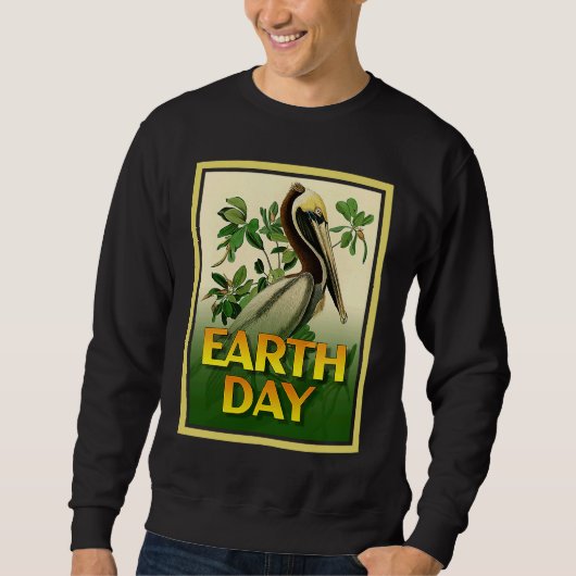 Earth Day Brown Pelican Bird    Set 1 Trui (Voorkant)