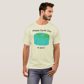 Earth Day Cake apparel T-shirt (Voorkant volledig)