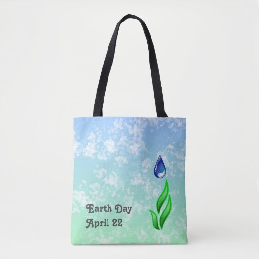 Earth Day Canvas tas (Voorkant)