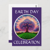 Earth Day Celebration Briefkaart (Voorkant / Achterkant)