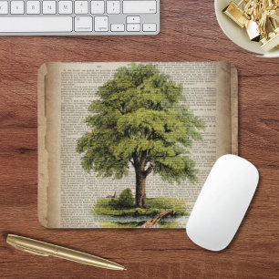 Earth Day ECO woordenboek print eikenboom Muismat