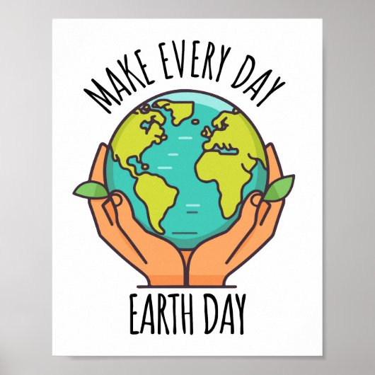 Earth Day, ecologisch activisme, Poster (Voorkant)