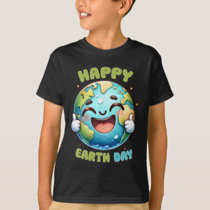Earth Day Elke dag Retro Mannen Vrouwen Kinder N T-shirt
