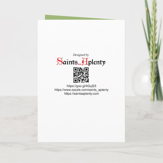 Earth Day en St. Francis van Assisi Kaart (Achterkant)