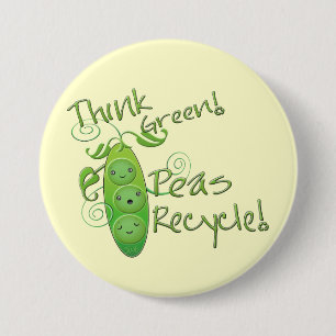 Earth Day Environment Ronde Button 7,6 Cm