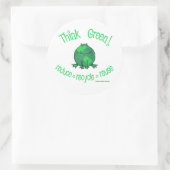 Earth Day Environment Ronde Sticker (Tas)