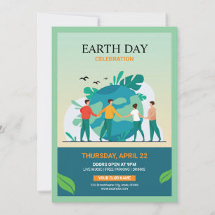 Earth Day Event Flyer Kaart