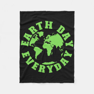 Earth Day Everyday redt de aarde voor het Kind van Fleece Deken