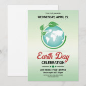 Earth Day Flyer-Sjabloon Kaart (Voorkant / Achterkant)
