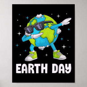 Earth Day Funny Dab Dabbing Earth Day Design Kinde Poster