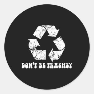 Earth Day Funny Environmental Natuur Recycling Ronde Sticker