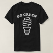 Earth Day Go Green Eco LED Light T-shirt (Design voorkant)