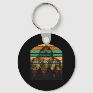 Earth Day Gorilla Mannen van de wervelkolom Vrou Sleutelhanger