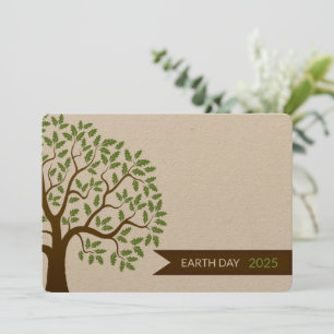 Earth Day Green Invitation Kaart