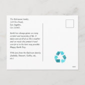 Earth Day Greeting Feestdagenkaart (Achterkant)