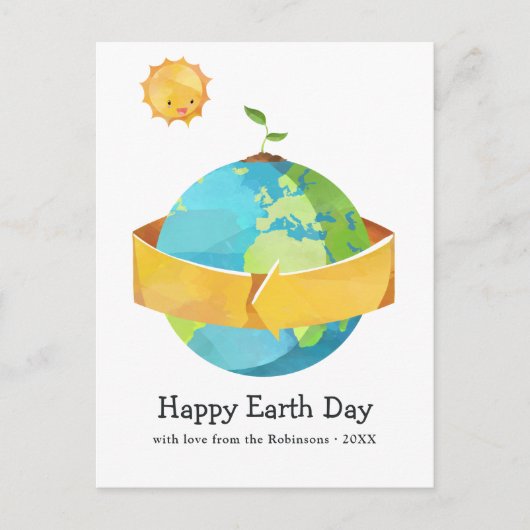 Earth Day Greeting Feestdagenkaart (Voorkant)