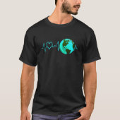 Earth Day Heartbeat Recycling Climate Change Actio T-shirt (Voorkant)