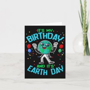 Earth Day Is Mijn Verjaardag 22 April Grappig Scha Kaart