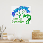 Earth Day Kokopelli Poster (Keuken)