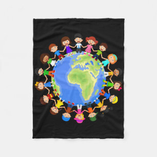 Earth Day Kostuum Kinder Earth Day Mannen Youth Bo Fleece Deken