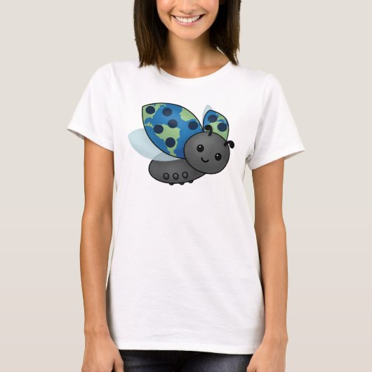 Earth Day Ladybug T-shirt (Voorkant)