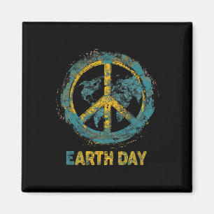 Earth Day Natuur Planet Conservation Tree Mannen V Magneet